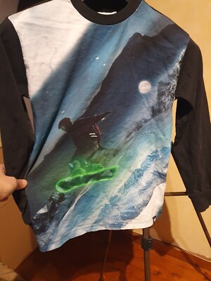 Molo Risci Night Snowboarding Long Sleeve T-shirt 2019 sz 152