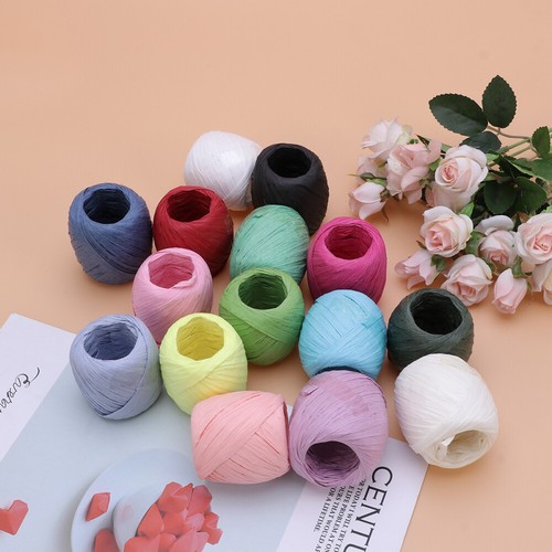 15pcs Wrapping Ribbon Green Ribbon Festival Ribbon Paper Rope - Zdjęcie 4 z 11