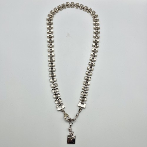 Vintage Anne Klein Gold Soft Tone Panther Link Necklace 18” - Picture 5 of 6