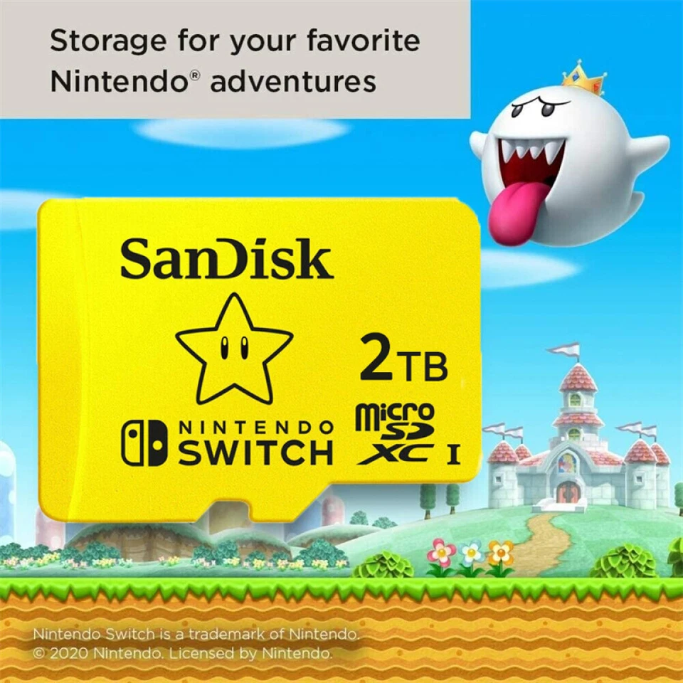 2TB SanDisk micro SD Karte Class 10 UHS-I SDXC Speicherkarte für Nintendo Switch - Bild 4 von 4