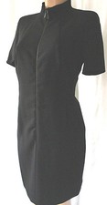 AKRIS PUNTO BLACK WIGGLE/PENCIL FRONT ZIPPER SUZE US 10
