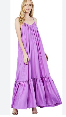 flowy oversized dress Oversized silk kaftan dress – long loose robe main image 1