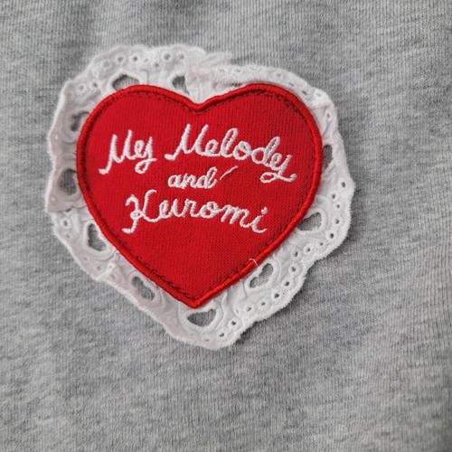 Sanrio Hello Kitty My Melody Kuromi Full Zip Hoodie Sweatshirt Gray size UNKOWN - Picture 2 of 11