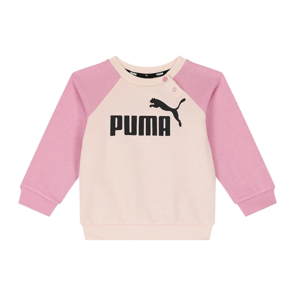 PUMA TUTA COMPLETA GIROCOLLO BAMBINA 846143 49 ROSA BEIGE DA 4/6 M A 3/4 A - Immagine 3 di 4
