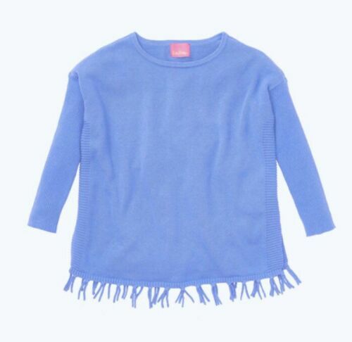 Lilly Pulitzer GIRLS Mini Ramona Caftan Sweater Coastal Blue Size SMALL (4-5) - Picture 1 of 6