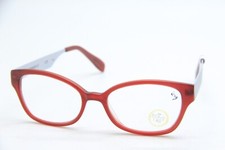 NEW SCOJO NEW YORK ROBINSON ST. MATTE RED GREY READER 1.50 AUTHENTIC EYEGLASSES