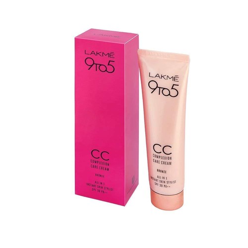 Lakme 9 To 5 CC Complexion Care Cream SPF 30 PA +++ Bronze All in 1 = 9 gm Women - Picture 4 of 9