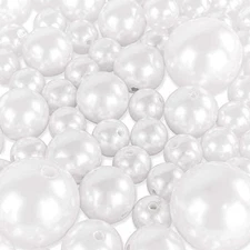 Super Z Outlet Elegant Glossy Polished Pearl Beads for Vase Fillers 2pack