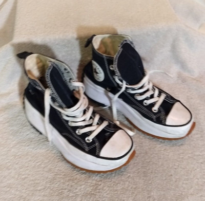 Converse Unisex Chuck Taylor Black Casual Shoes, Size: 5.5 (M), 7 (W) #JJ28+14