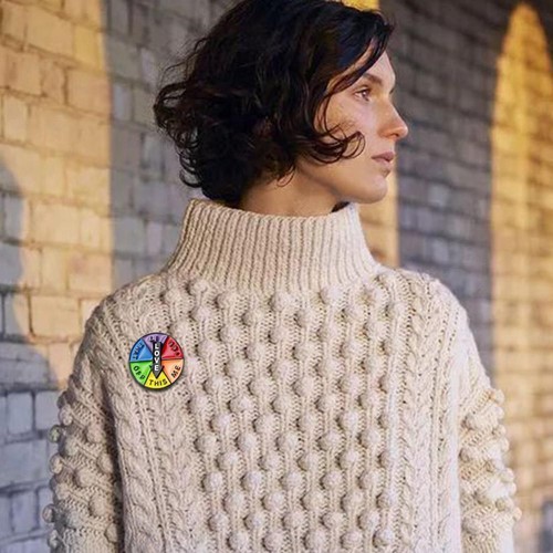 Lucky Wheel Pin Rotatable Arrows Cool Pin Funny Pin 2024 Enamel Sell Lapel E0N4 - Picture 19 of 25