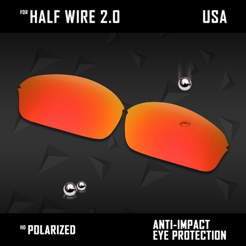 Lote de lentes de repuesto polarizadas antiarañazos para Oakley medio cable 2.0 opciones - Imagen 10 de 11