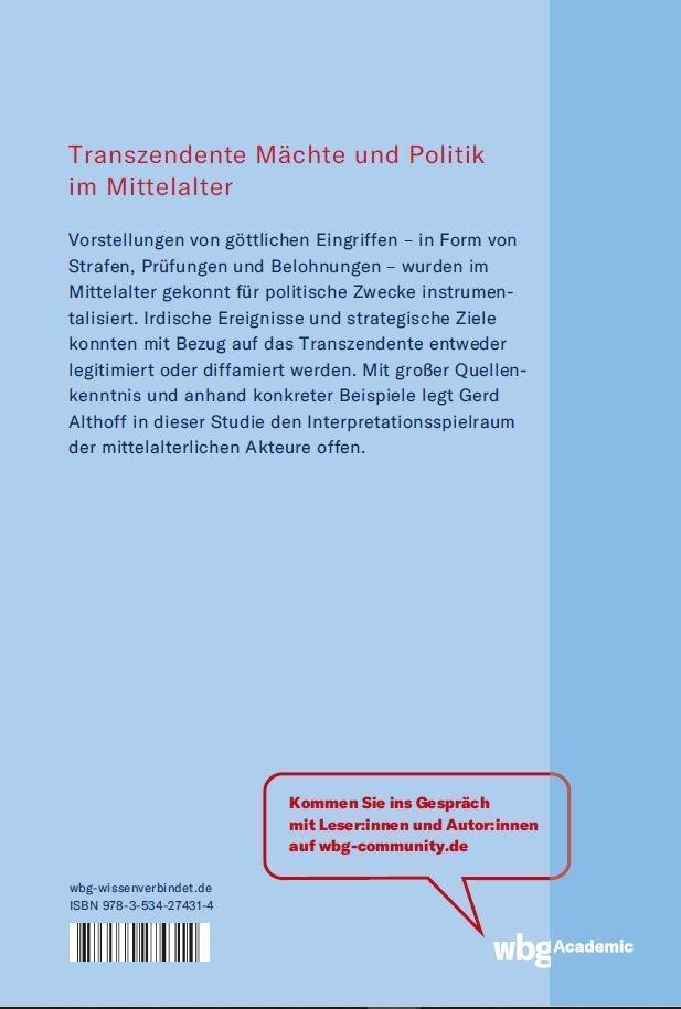 Thumbnail - Gerd Althoff | Gott Belohnt, Gott Straft | Buch | Deutsch (2022) | 312
