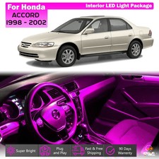 10 X Pink Led Lights Bulb Map Interior Package Kit For 1998 - 2002 Honda Accord 10 X Pink Led Lights Bulb Map Interior Package Kit For 1998 - 2002 Honda Accord
