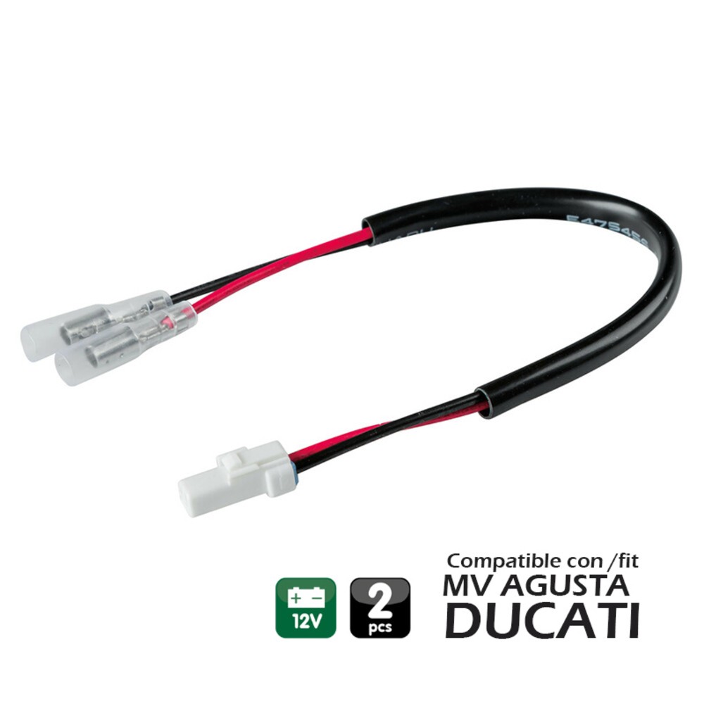 Connectors For Turn Signals Lampa (2 Units) Compatible With MV AGUSTA-DUCATI