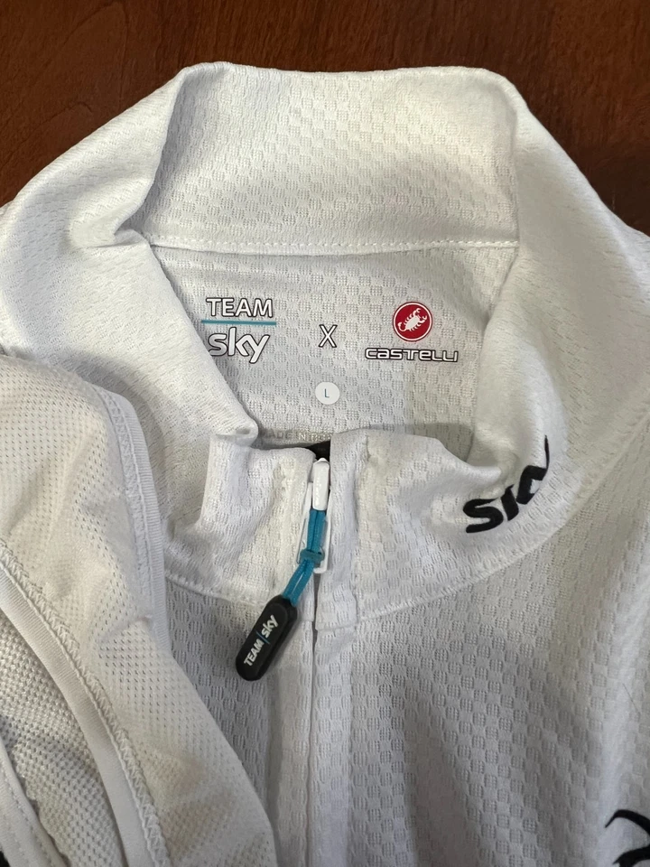 2018 CASTELLI TEAM SKY OCEAN RESCUE CYCLING FULL KIT - LARGE - Image 4 of 4