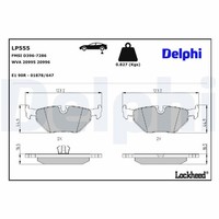 Delphi BremsbelÄGe Satz Hinterachse Passend FÜR Bmw 3 5 7 Z1 Z3 Z4 Wiesmann MF3