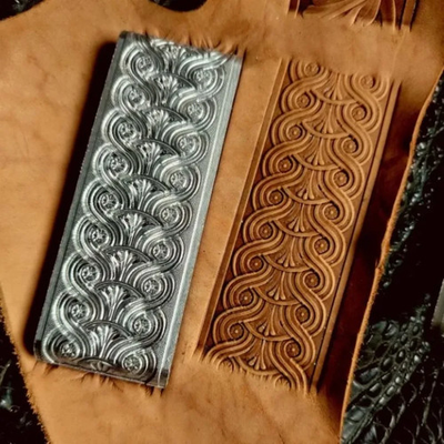 #ad #ad 3D Rolled Vine Branch Belt Leather Carving Emboss Stamp Mold Craft Pressure $79.26