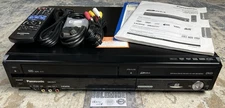 Panasonic DMR-EZ47V DVD VCR Combo HDMI 1080p w/ Manual Remote AV HDMI Cables