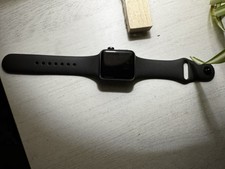 Apple Watch Series 3 38mm Space Gray Aluminum Case Black Sport Band - MQKV2LL/A