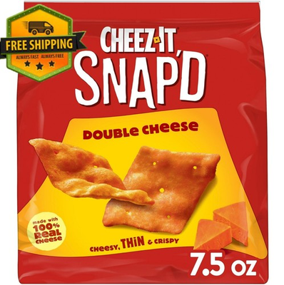 #ad Cheez It Snap’d Cracker Chips – Double Cheese Thin amp; Crispy 7.5 oz $5.63