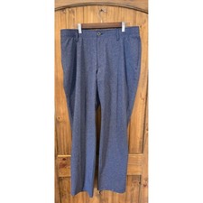 Under Armour Golf Pants Mens 36/32 Blue Excellent Heathered Performance Trousers