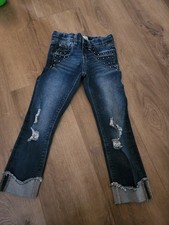Jordache Girls Mid-Rise Bootcut Jeans Adjustable Waist Size 6 Dark Wash NWT