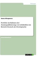 Portfolio Im Rahmen Der Zusatzqualifizierung Von LehrkräFten Im Bereich Deutsch