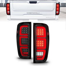Anzo 311459 Tail Light Assembly Full Led Led Tube Black Housing Clear Lens 2pc
