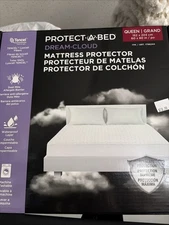 Protect A Bed Dream Cloud Mattress Protector Queen Waterproof Breathable Tencel