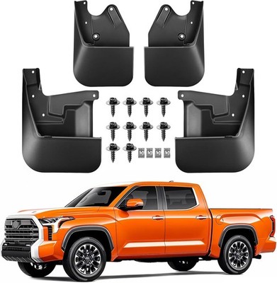 Toyota Tundra 2022-2026 Splash Guards - 4 Pack Front & Rear Mud Flaps for Trucks