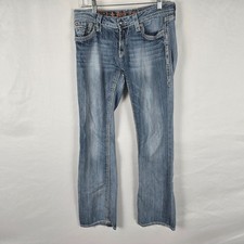 Rock Revival Jeans Women's 30 Blue Vivian Boot Distressed  Fade