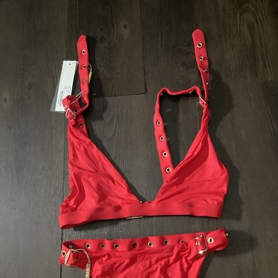 Meshki Swim Womens Red Two Piece Set Size XS