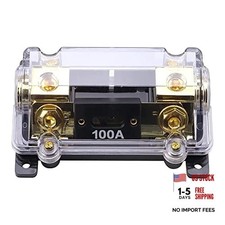 ZOOKOTO Fuse Holder,Car Stereo Audio Inline ANL Fuse Holder 0 2 4 Gauge in 100A