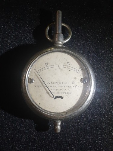 Vintage The Heckley - Ralston Co Amperes Gauge Chicago - Picture 3 of 3