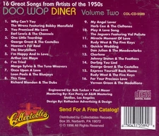 VARIOUS ARTISTS - DOO WOP DINER, VOL. 2 [COLLECTABLES] NEW CD