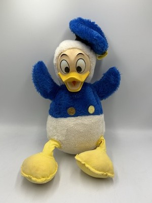 Vintage Walt Disney Donald Duck Gummi Gesicht Plüschtier California Stofftier 14 Zoll
