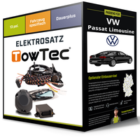 Elektrosatz 13-Pol Spezifisch für VW Passat Limousine 08.2014-03.2024 NEU Towtec