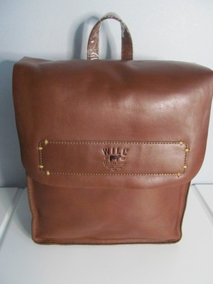 Will Leather Goods, Eugene, OR. Womens Brown Tanned Saddle Leather Backpack, NWT