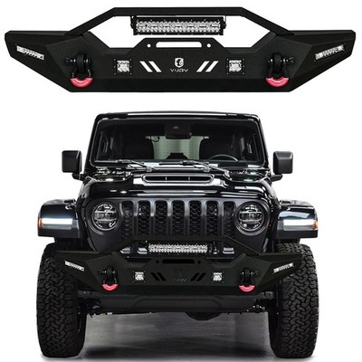 Vijay Fit 2020-2026 Jeep Gladiator JT Front Bumper with LED Lights