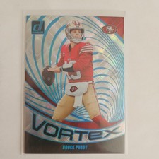 BROCK PURDY 2024 PANINI DONRUSS #VOR-BPU VORTEX COSMIC /100 49ERS