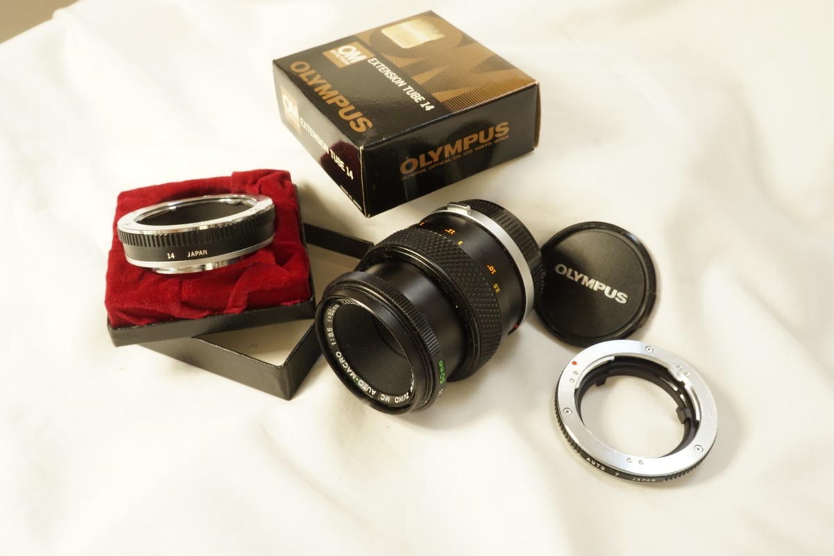 Olympus OM System ZUIKO MC Auto-Macro 50mm f3.5, w/ ext. tubes