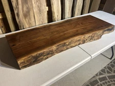Figured Void Walnut Slab/Burl Live Edge Walnut Bench/Live Edge Coffee Table Wood
