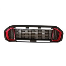 Front Replacement Grille New For 2019-2022 Ranger With Led Lights And Base Red