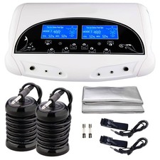 New Dual LCD Foot Bath Spa Ion Detox Foot Clean Kit  2pcs Infrared Belt  Array