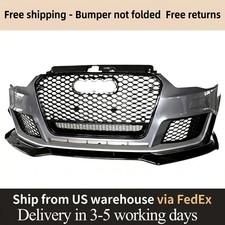 For Audi A3 S3 8V 2013-2016 Front Bumper Body Kit With Black Front Lip RS3 Style