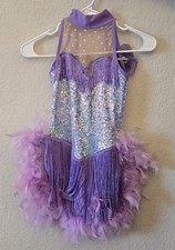 Adult Purple Tap Dance Costume Size Child Large