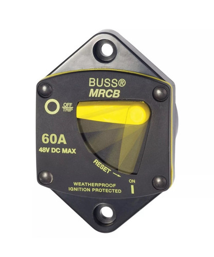 Blue Sea 7040 Marine 187-Series Circuit Breaker - Panel Mount 60A R1S5 - Picture 1 of 2