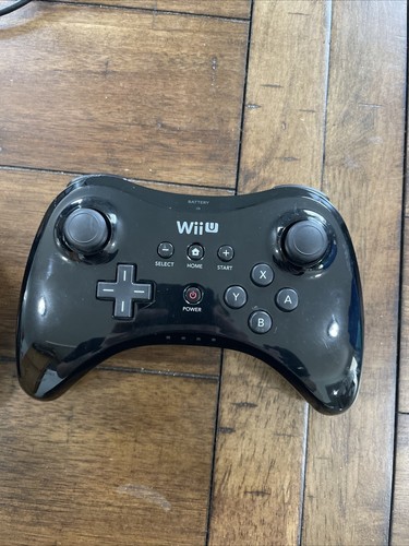 Nintendo Wii U Pro Controller One Wireless und One kabelgebunden ungetestet schwarz - Bild 2 von 8