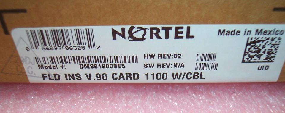 MT5634ZPX-PCI NV-NN-CP NORTEL 1100 V.90 INTERNAL MODEM CARD DM3819003E5 ROHS - Image 3 of 4