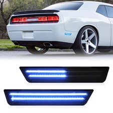 Dynamic 2x LED Rear Side Marker Light For 08-14 Dodge Challenger 11-14 Charger